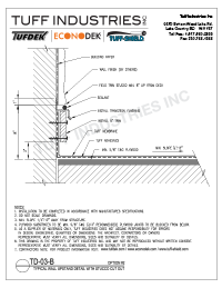 TD-03B-WallWithStuccoCutOut TD-03-B-Wall with Stucco Cut Out