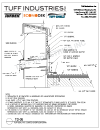 TD-06-Tuff-SealCoated OverflowDrain TD-06-Tuf-Seal PVC Coated Overflow Drain