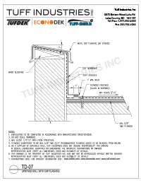 TD-07-UpstandWallWithCapFlashing TD-07-Upstand Wall with Cap Flashing
