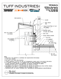 TD-12C-RailAttachedToInsideOfUpstandWall TD-12-C-Rail Attached To Inside Of Upstand Wall