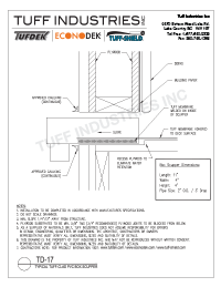 TD-17-Tuff-CladBoxScupper TD-17-Tuff-Seal PVC Box Scupper