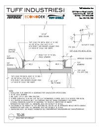 TD-25-DeckPostWithReglet TD-25-Deck Post With Reglet