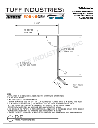 TD-27 TD-27-Tuff Clad Deck Edge Drip Flashing