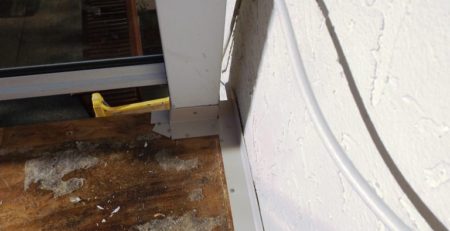 Damaged deck surface