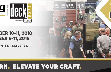 BALTIMORE MARYLAND DECK EXPO 2018 REMODELING SHOW BANNER