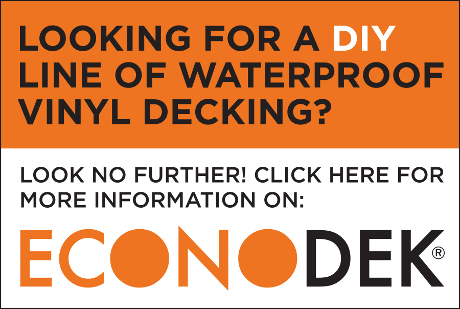 Econodek DIY Waterproof Vinyl Decking sidebar graphic