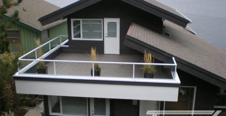 LARGE FINISHED BALCONY WITH DESIGNER AGGREGATE VINYL FLOORING BY TUFDEK