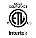 ETL Code Compliance - Intertek logo in B&W