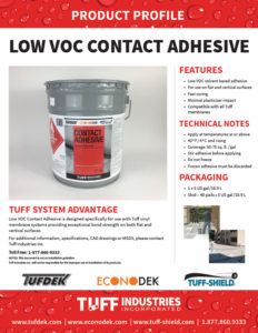 Low VOC Contact Adhesive - Product profile sheet