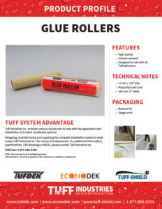 Glue Rollers Product Profile sheet