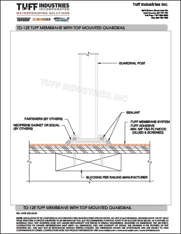 TD-12E-TUFF-MEMBRANE-WITH-TOP-MOUNTED-GUARDRAIL
