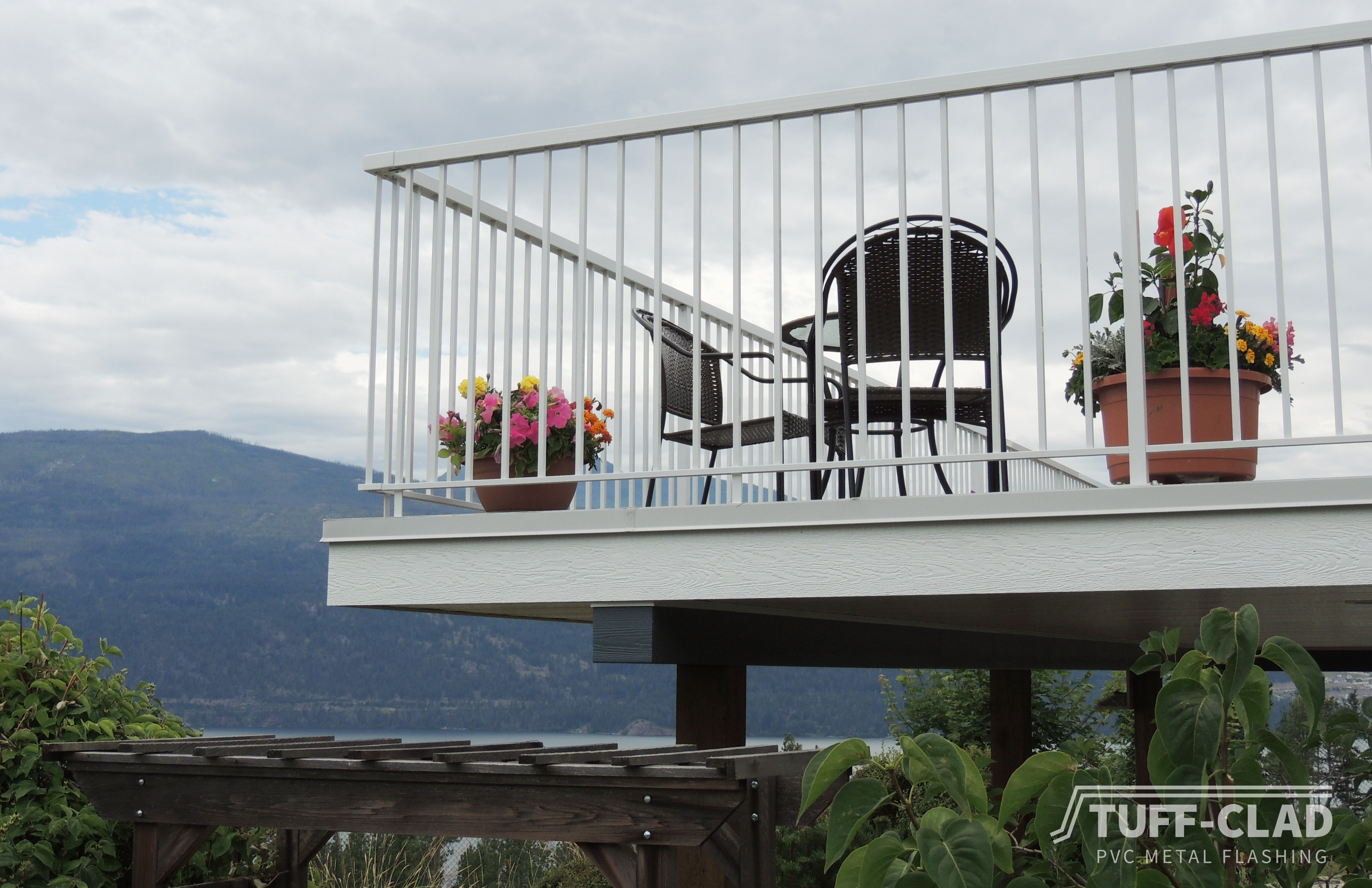 Tuff Clad PVC Metal Flashing for Vinyl Decking by Tufdek