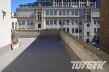 Tufdek-SupremeGraphite-OnRooftopCommericalBuildingNourseTheaterSanFancisco-2 Commercial Deck Picture Gallery