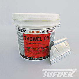 trowelon_adhesive Trowel On Adhesive for Vinyl Decking